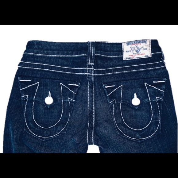 EUC Women’s True Religion Jeans Size 25 Joey Blue - Picture 7 of 9